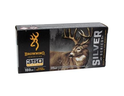 Browning Ammunition Silver .350 Legend 180 gr PSP 20rds Rifle Ammo for Reliable Performance - B192603501