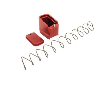 Shield Arms Glock 19/23 4/5 Round Magazine Extension, Red - G19-ME-5-RED