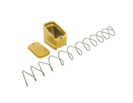 Shield Arms Glock 17/22 4/5 Round Magazine Extension, Gold - G17-ME-5-GLD