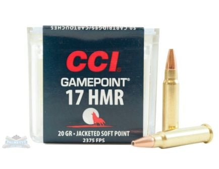 CCI .17 HMR 20gr JHP Gamepoint Ammunition 50rds - 0052