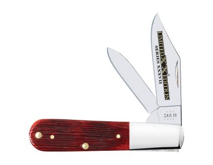 Case Limited Edition XXXVII Barlow Folding Knife Clip Point/Pen Old Red - Durable, Lightweight and Reliable Handle - 12214