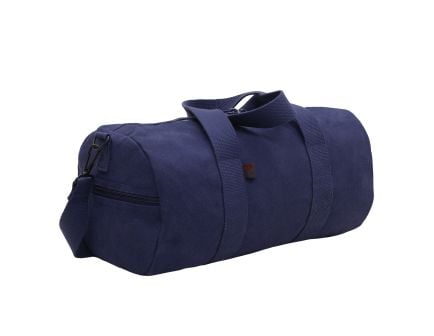 Rothco Canvas Shoulder Duffle Bag - Navy Blue, 24 In