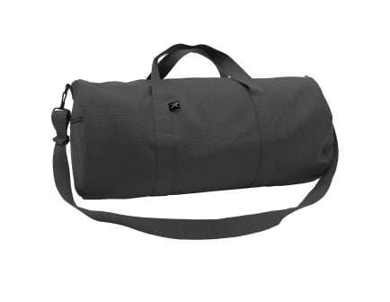 Rothco Canvas Shoulder Duffle Bag - Charcoal Grey, 19 In