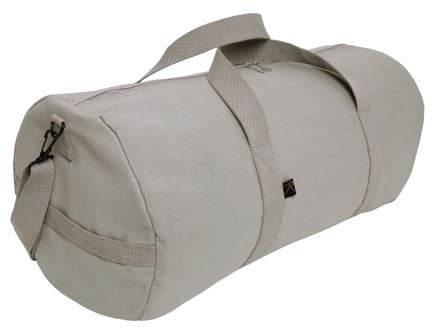 Rothco Canvas Shoulder Duffle Bag - Grey, 24 In