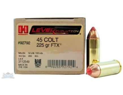 Hornady 45 Colt 225gr FTX LeverEvolution Ammunition 20rds - 92792