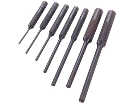 Brownells Complete Roll Pin 7-Piece Punch Kit, Black