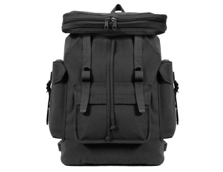 Rothco Canvas European Style Rucksack - Black