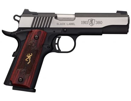 Browning 1911-380 Black Label Medallion Pro Full Size 380 ACP 8 Round Pistol, Black - 051914492