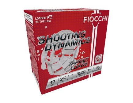 Fiocchi 12ga 2.75" 10z #7.5 Target Shotshell Ammunition 25rds - 12SD1H75