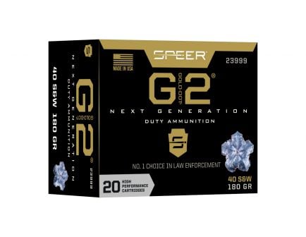 Speer Gold Dot G2 .40 S&W 180 Grain 20 Rounds Ammunition