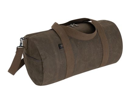 Rothco Waxed Canvas Shoulder Duffle Bag - 19 Inch, Brown