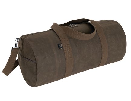 Rothco Waxed Canvas Shoulder Duffle Bag - 24 Inch, Brown