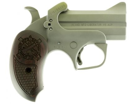 Inland Liberator 45 ACP 2 Round Semi Auto Break Open Pistol, Stainless - ILMDER45