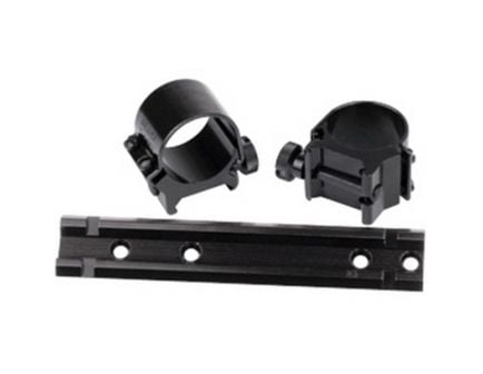 Weaver See-Thru Winchester 94 1" Steel Strap Quick Detachable 2-Piece Lock Mount, Gloss Black - 49716