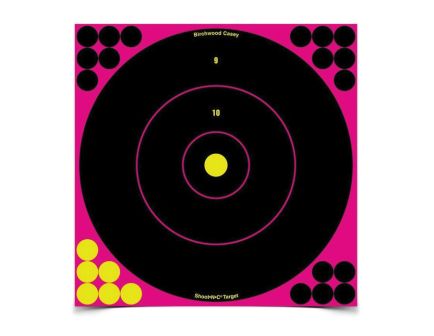 Birchwood Casey Shoot-N-C Bullseye Target, Pink Pack of 100