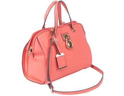 Bulldog Cases Satchel Purse w/ Holster, Coral - BDP-026