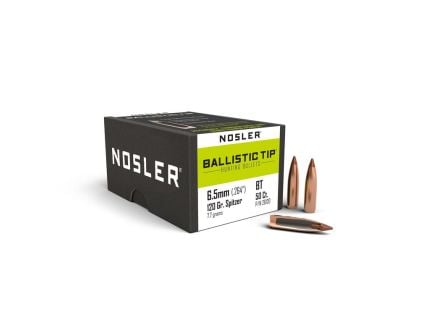 Nosler 6.5mm (.264) 120gr Spitzer Ballistic Tip Bullets 50ct - 26120