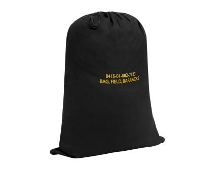Rothco Canvas Barracks Bag - Black, 24 X 32
