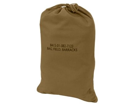 Rothco Canvas Barracks Bag - Coyote Brown, 18 X 27