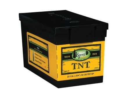 Speer TNT .224 Cal 50 gr Reloading Bullets  HP 1000rds - 4705