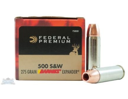 Federal 500 S&W Magnum 275gr Barnes Expander Ammunition 20rds - P500XB1