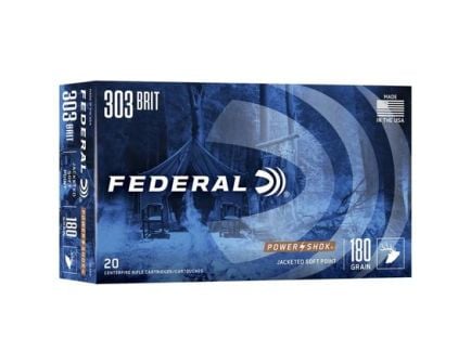 Federal 303 British 180gr SP Power-Shok Ammuniiton 20rds - 303AS