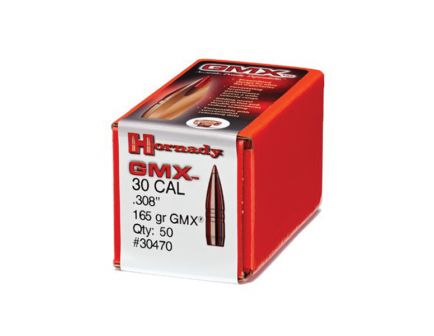 Hornady 30 Cal (.308) GMX Bullets - 165gr -50ct -30470