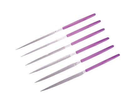 EZE-LAP Diamond Model 600 5.50" 250 Grit Coarse Diamond Needle File Set