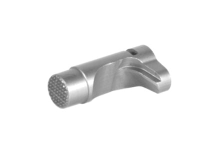 EGW HD Higher Magazine Catch w/Checkered Extended Button Fits 1911 Commander, Stainless Steel