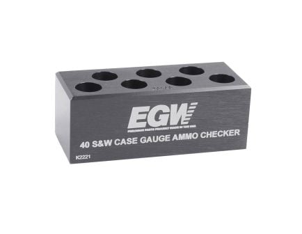EGW .40 S&W 7-Hole Case Gauge Ammo Checker