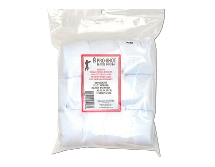 Pro-Shot .45-.58 Cal. 2 1/2"RD. 500CT Patches