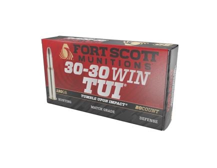 Fort Scott Munitions Tumble Upon Impact .30-30 Winchester 130 gr Ammo SCS - 20rds - 3030130SCV