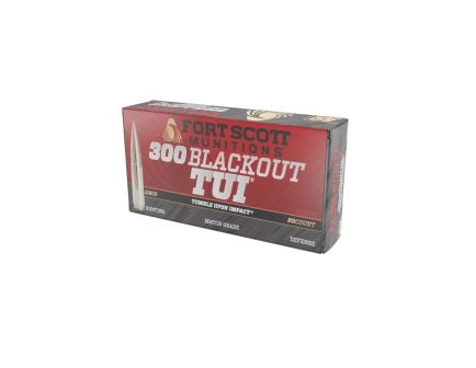 Fort Scott Munitions Tumble Upon Impact .300 AAC Blackout 115 gr Ammo SCS - 20rds - 300115SCV