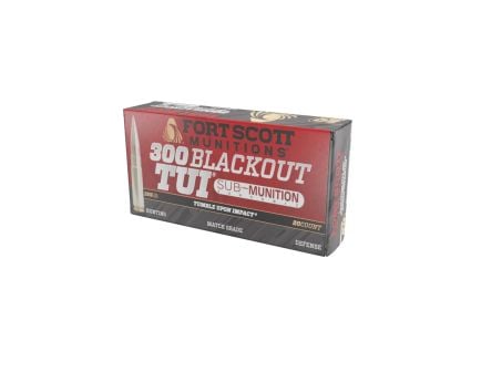 Fort Scott Munitions Tumble Upon Impact .300 AAC Blackout 190 gr Ammo SCS - 20rds - 300190SCVSS