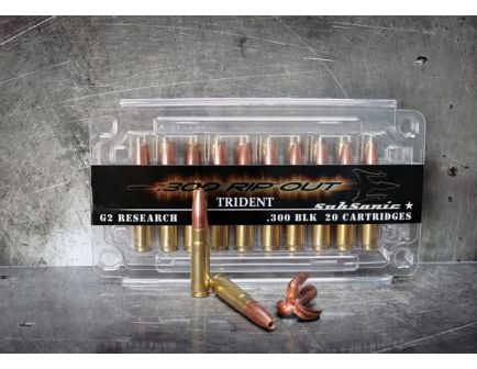 G2 Research 300 AAC Blackout Trident Sub-Sonic 220gr Ammunition 20rds - G2R300TRSUB