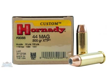 Hornady 44 Magnum 300gr XTP Custom Pistol Ammunition 20rds - 9088