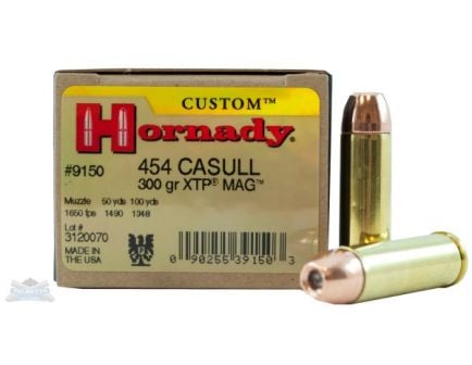 Hornady 454 Casull 300gr XTP Custom Pistol Ammunition 20rds - 9150