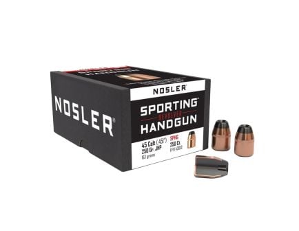 Nosler 45 Caliber (.451) 250gr Jacketed Hollow Point Bullets 100ct - 43013