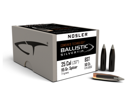 Nosler 25 Caliber (.257) 115gr Ballistic Silvertip BT Bullets 50ct - 51050