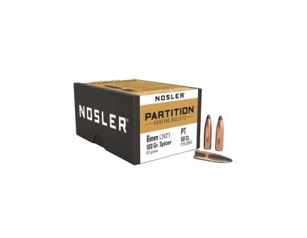 Nosler 6mm (.243) 100gr Partition Spitzer Bullets 50ct - 35642