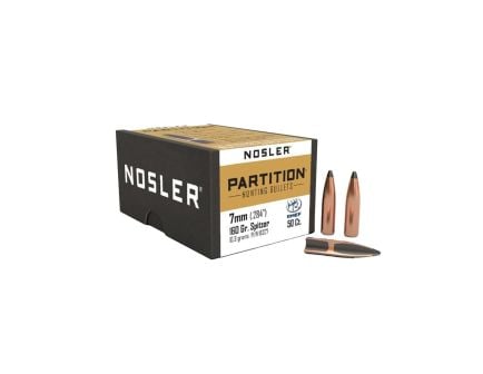 Nosler 7mm (.284) 160gr Partition Spitzer Bullets 50ct - 16327