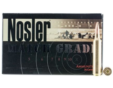 Nosler Match Grade 26 Nosler 140 grain Custom Competition Rifle Ammo, 20/Box - 51288