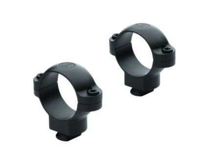 Leupold Dual Dovetail Super High 1" Tube Ring Set, Matte Black Steel - 49919