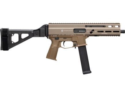 Grand Power Stribog SP45A3 8" .45 ACP Sub Pistol SBT Brace FDE