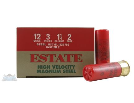 Estate 12ga 3" Max 1.25oz #2 High Velocity Shotshells 25rds - HVST12M 2