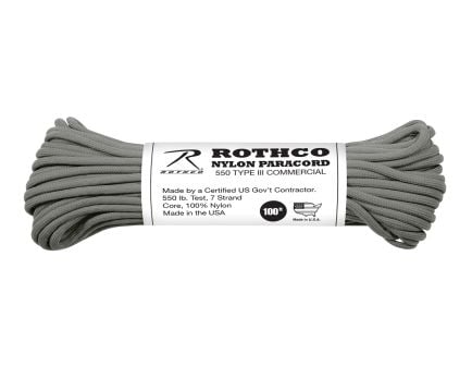 Rothco Nylon Paracord Type III 550 Lb - Foliage Green, 100