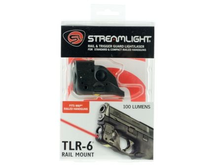 Streamlight TLR-6 100 lm LED/Laser Weapon Light, Black - 69293
