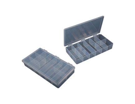 Brownells 8.25" x 4.25" x 1.25" Storage Bin, Clear Pack of 2