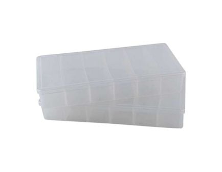 Brownells 8.25" x 4.25" x 1.25" Storage Bin, Clear Pack of 2