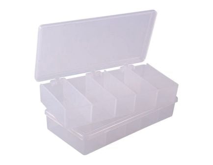 Brownells 7" x 3.50" x 1.25" Storage Bin, Clear Pack of 2